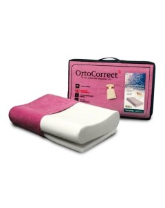 Ортопедическая подушка Classic M с регулировкой высоты запах лаванды 58 х 3 Ortocorrect