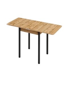 Стол обеденный Откидной стол раскладной из ЛДСП с металлическими ножками для кухни и столо Кеа