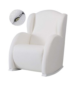 Кресло качалка Микуна Wing Flor Relax white white искусственная кожа Micuna