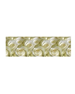 Стеновая панель кухонный фартук на стену 3 0 0 6мБелые розы Comfort plast
