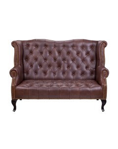 Диван из кожи Royal sofa brown Mak-interior