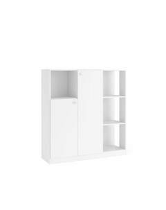 Современный шкаф стеллаж с тремя секциями by Harmony White Mr.doors