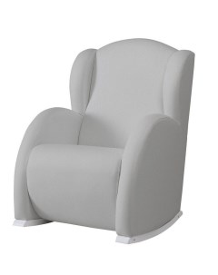 Кресло качалка Микуна Wing Flor white grey искусственная кожа Micuna