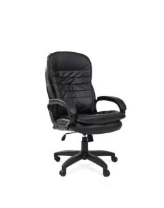 Кресло для руководителя 515 TPU черное экокожа пластик 686728 Easy chair