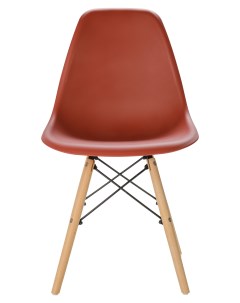 Комплект стульев 4 шт для кухни в стиле EAMES DSW красно коричневый Leon group
