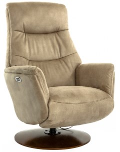 Кресло электрореклайнер Relax Zero Electro ZERO 4106 бронзовое нубук Falto