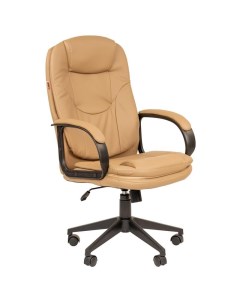 Кресло для руководителя 695 TPU бежевое экокожа пластик 1366742 Easy chair