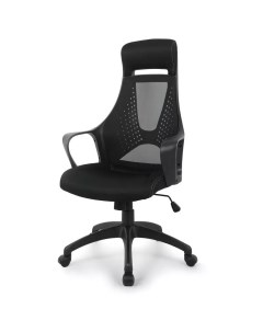 Кресло для руководителя 578 TC черное сетка ткань пластик 1044971 Easy chair