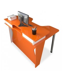 Компьютерный стол Мебелеф Мебелеф 17 оранжевый Мебелефф
