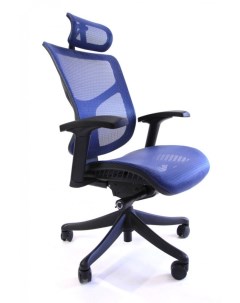 Компьютерное кресло Spring Lite усиленная сетка 4D подлокотники цвет синий Hookay