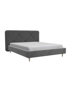 Кровать Лима 160х200 с ПМ Холодный серый Вариант 2 Bravo мебель