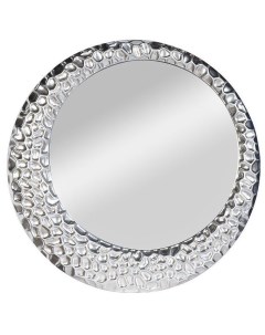 Зеркало круглое рама серебро Размер 100 100 4 см Garda decor