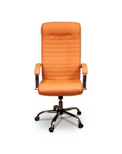 Кресло компьютерное Орион оранжевый хром Кресловъ