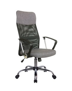Офисное кресло RCH 8074F Черная сетка ткань серая Riva chair