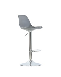 Барный стул N 39 Soft серый пластик серая экокожа Barneo