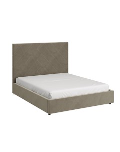Кровать Такома 160х200 c ПМ вариант 3 Светло серый Bravo мебель