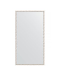 Зеркало в раме 68x128см BY 0742 витое серебро Evoform