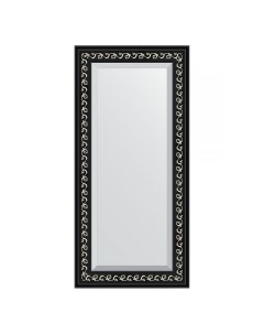 Зеркало в раме 55x115см BY 1145 черный ардеко Evoform