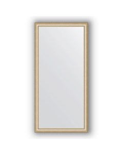Зеркало в раме 75x155см BY 1117 золотые бусы на серебре Evoform