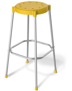 Барный стул SHT S48 936234 хром лак желтый Sheffilton