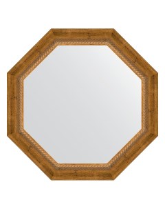 Зеркало в раме 63x63см BY 3674 состаренная бронза с плетением Evoform