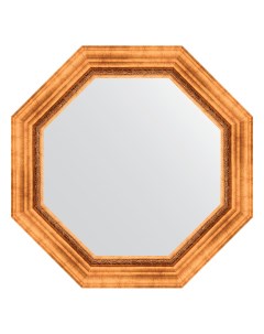 Зеркало в раме 67x67см BY 3785 римское золото Evoform