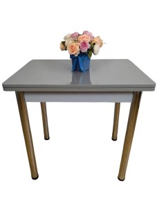 Кухонный стол раскладной Серый 80x60 120x80 Ngvk