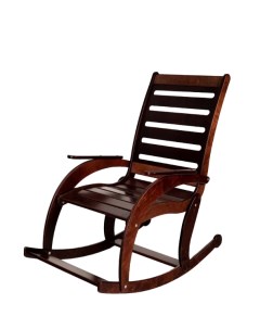 Кресло качалка деревянное прямая спинка Венге Playwoods