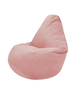 Кресло мешок велюр розовый 3xl 150x105 Папа пуф