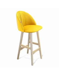 Барный стул 189696 прозрачный лак имперский желтый Sheffilton