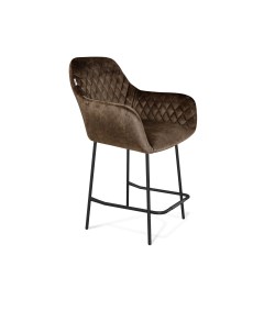 Полубарный стул SHT ST38 S29 1 221469 коричневый трюфель чёрный муар Sheffilton