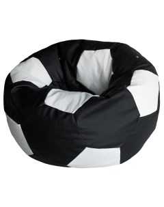 Кресло Мяч Черно Белый ЭкоКожа Классический Dreambag