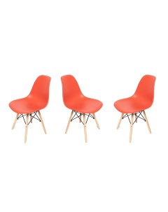 Комплект стульев 3 шт SC 001 красный La room