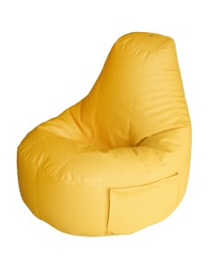 Кресло Комфорт Желтое ЭкоКожа Классический Dreambag
