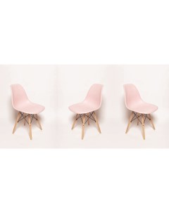 Комплект стульев 3 шт SC 001 розовый бежевый La room