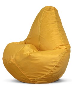 Кресло мешок пуфик груша размер XXXXL желтый оксфорд Puflove