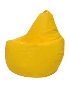 Кресло Мешок Груша Желтый Велюр 3XL Классический Bean-bag