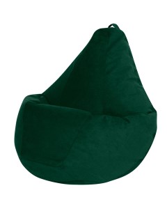 Кресло Мешок Груша Зеленый Велюр 2XL Классический Bean-bag