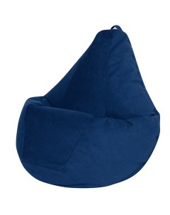 Кресло Мешок Груша Синий Велюр 3XL Классический Bean-bag