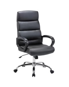 Кресло для руководителя 679 TR черное рециклированная кожа металл 1044979 Easy chair