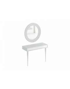 Туалетный столик с зеркалом Cloud белый стекло белое Огого обстановочка!
