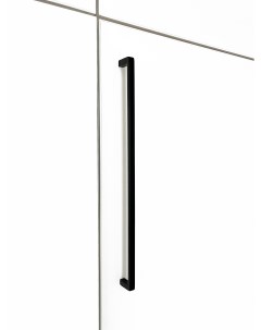 Ручка мебельная металл прямая фурнитура для шкафа комода RmBl32 черный Infinita home