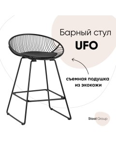 Полубарный стул UFO 24A P11 BL BL черный Stool group
