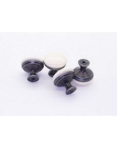 Комплект 4 ручек кнопок RK 1426 BG ON F20 керамика чёрный никель Brante