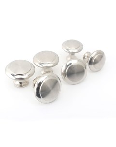 Ручка кнопка BR906 серебро комплект 5шт нержавеющая сталь Brante