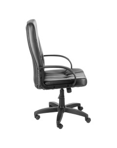 Кресло офисное Менеджер натуральная кожа черное Olss