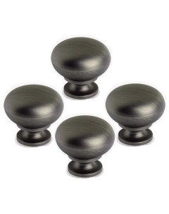 Комплект 4 ручек кнопок для мебели IN 01 3033 0 MBBN чёрный никель Inred