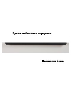 Ручка мебельная торцевая RT110BL 1 600 черная комплект 2 шт Boyard