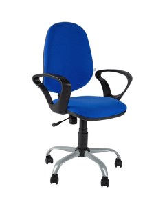 Кресло офисное 222 синее ткань металл 622256 Easy chair