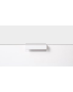 Ручка мебельная торцевая 50 мм IN 01 1140 32 50 WTA матовый белый комплект 2 шт Inred
